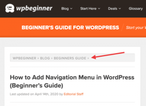 breadcrumb چیست